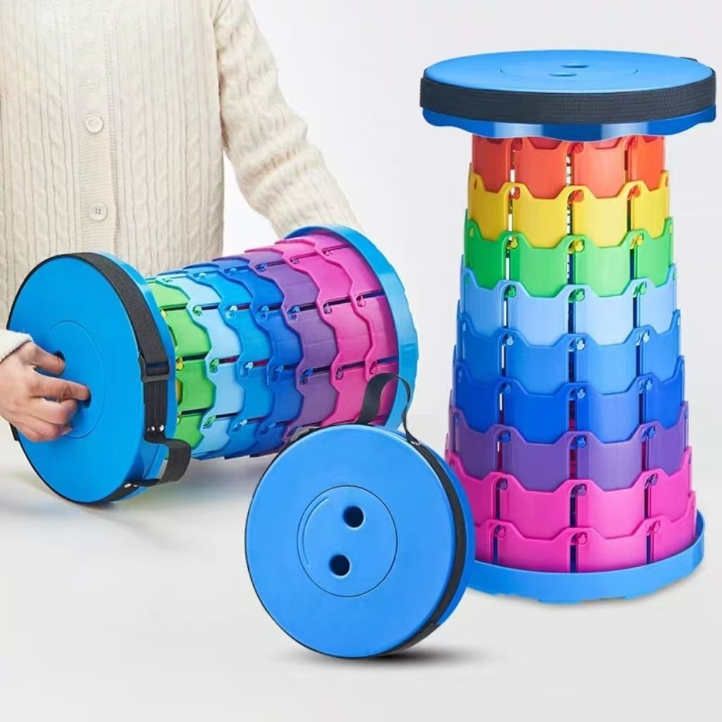 Garden Tools - Cadeira de Camping Telescópica Arco-Íris Portátil