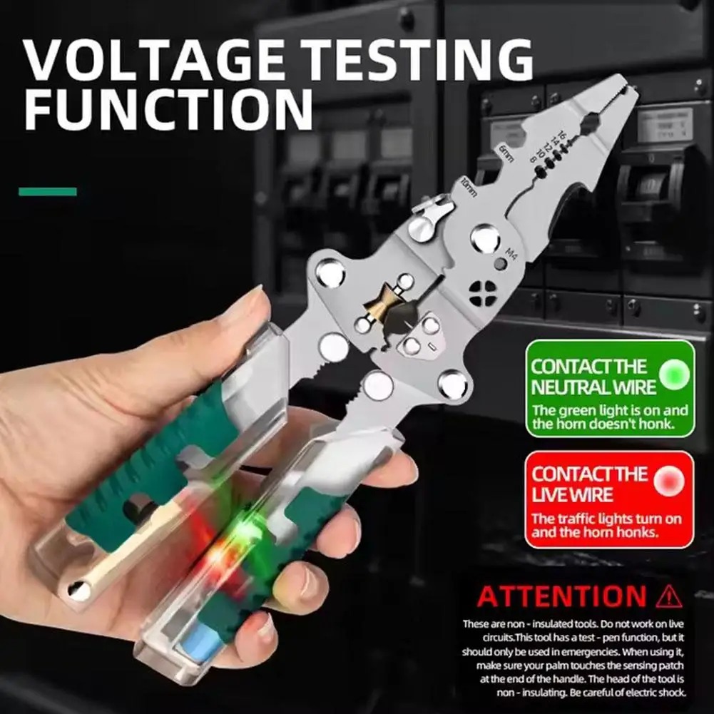 Automatic Wire Stripper Cutter - Alicate de descascamento de fio Foldalbe,
