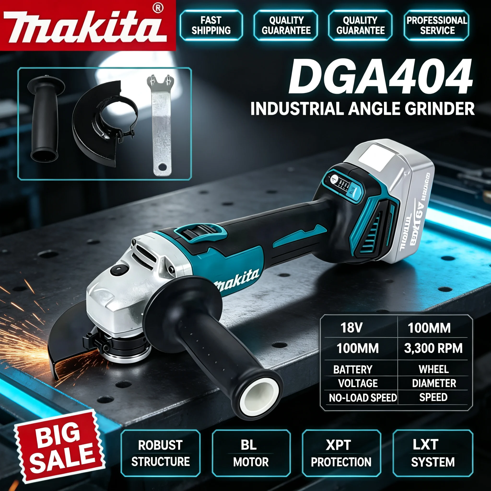 Esmerilhadeira angular sem esc - Brushless Angle Grinder Battery Powered avaliação e preço