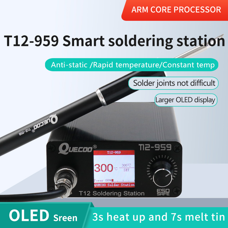 Estação de Solda T12-959 V5.1, - Digital Soldering Station T12 avaliação e preço