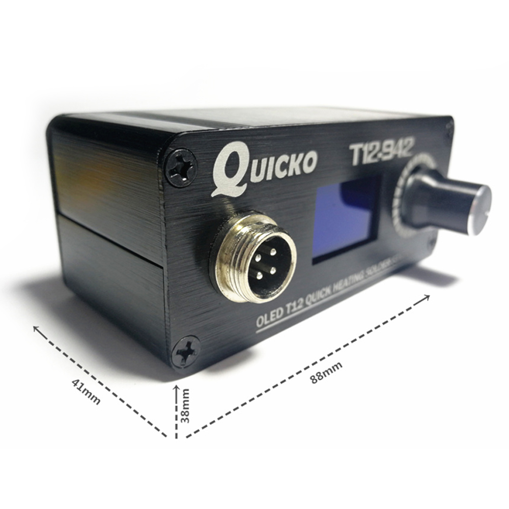 QUICKO MINI T12 STC OLED Estaç - Digital Soldering Station T12 avaliação e preço