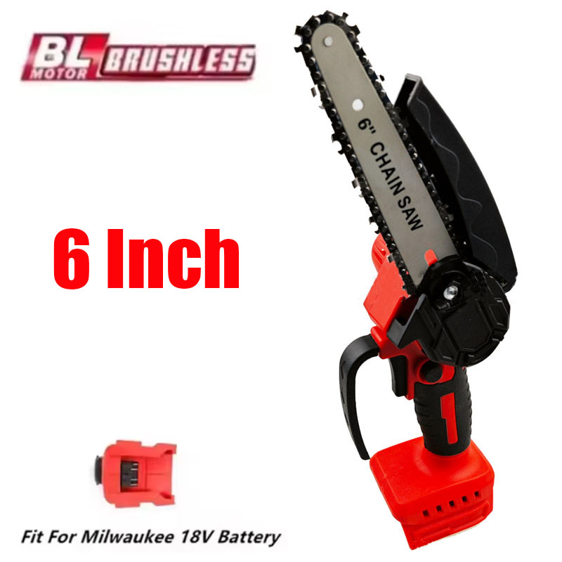 Apto para milwaukee 18v bateri - Mini Electric Chainsaw 6 Inch avaliação e preço