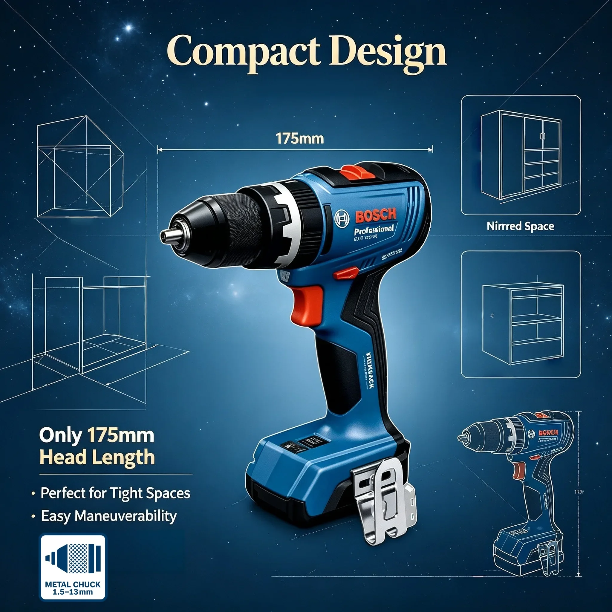 BOSCH GSB 18V-65 Furadeira/Par - Brushless Cordless Electric Drill 18V avaliação e preço